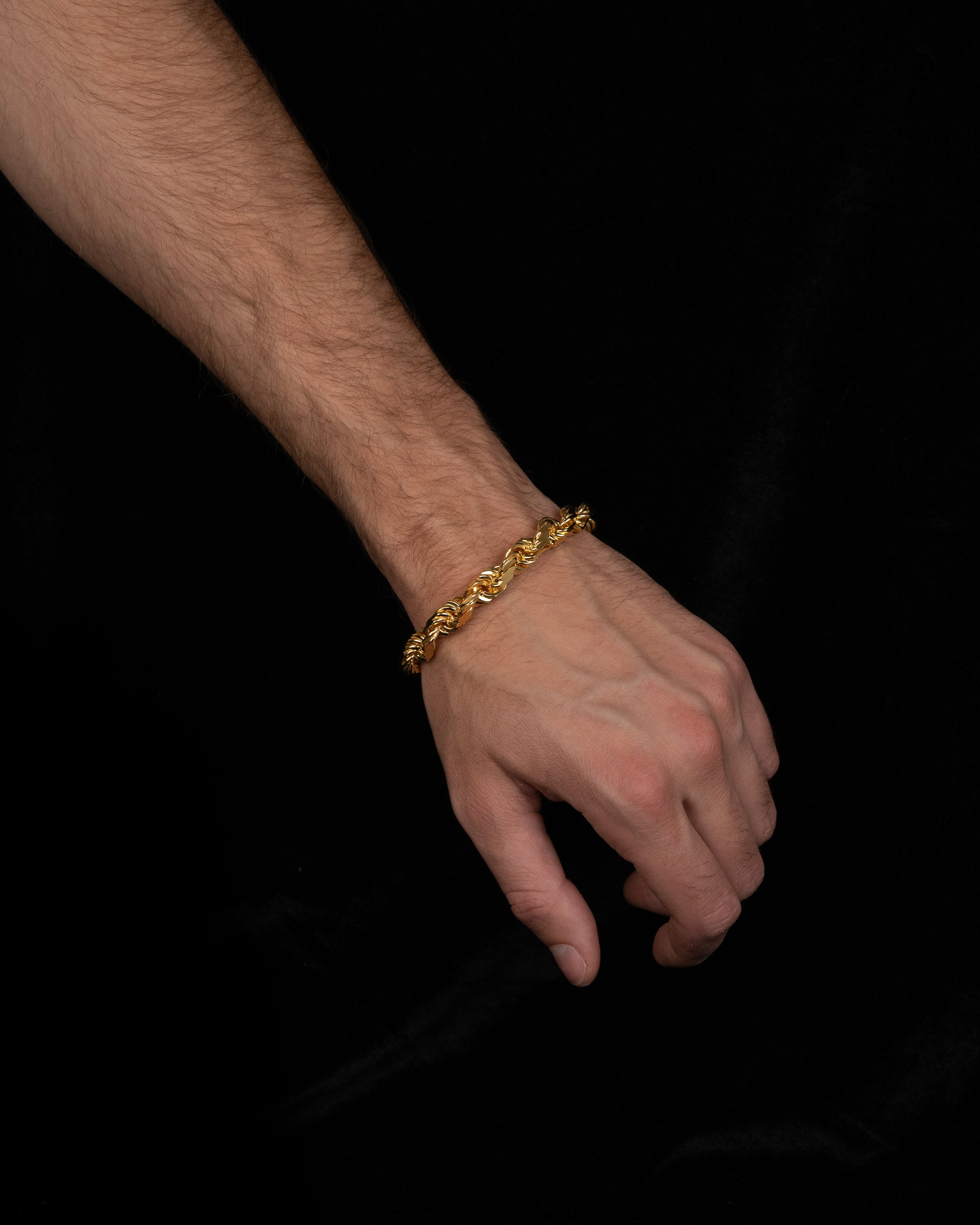 Diamond Cut Cordell armband 8mm - 925 silver