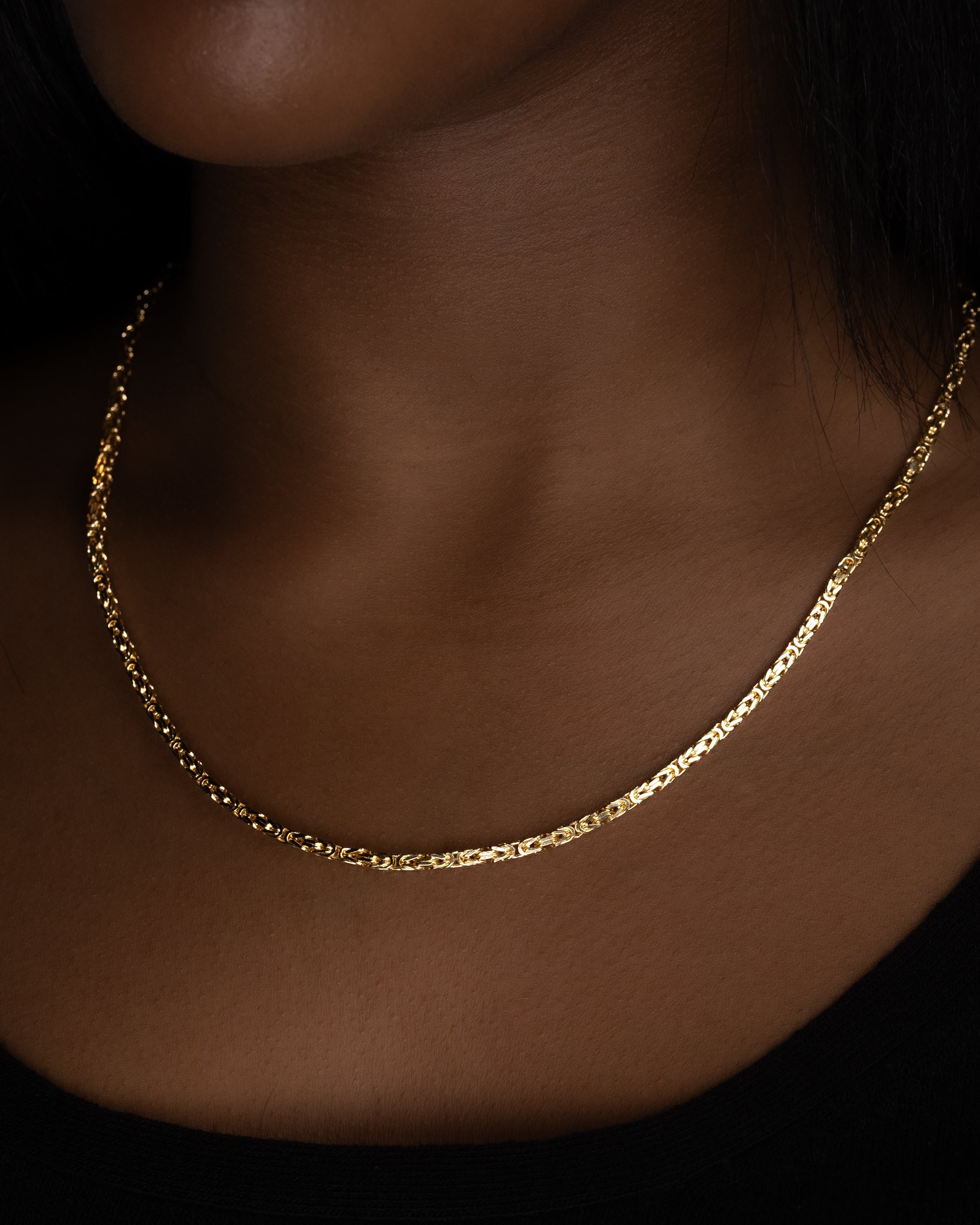 Kejsarlänk Halsband Lady 3mm - 18K Guld