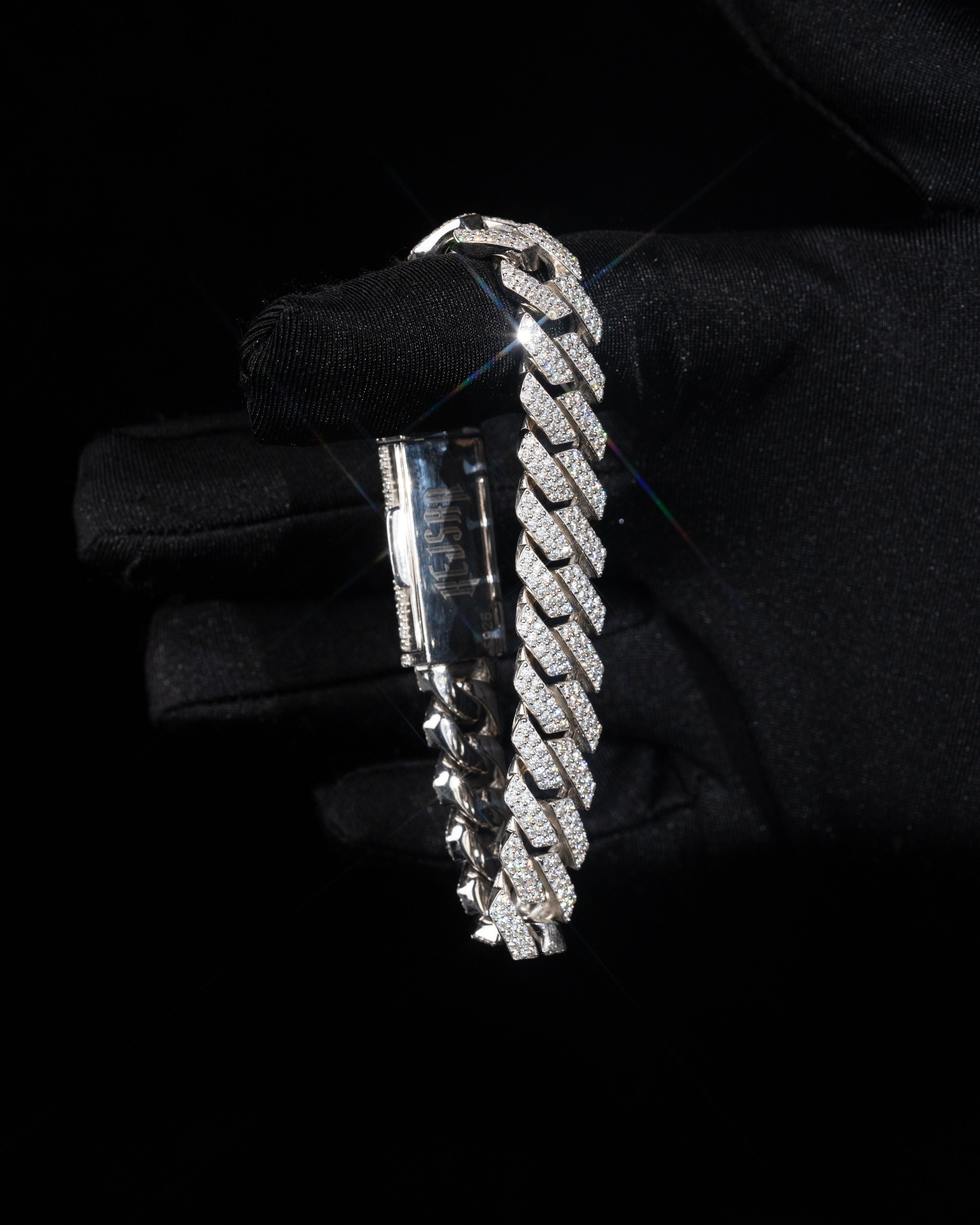 Iced Out Cuban Link Armband HERR - Kejsar
